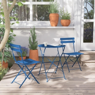 Grand patio Bistro Set 3tlg. Gartenmöbel Premium Stahl Klappbar Hof Balkonset