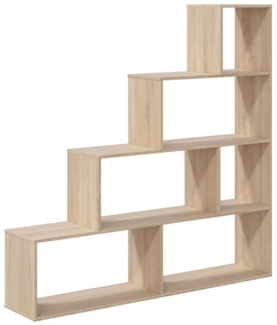 habeig Stufenregal Stufenregal Bücherregal Treppenregal Raumteiler 145x145cm, Made in Spain