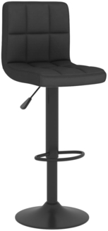 vidaXL Barhocker Schwarz Stoff 334278