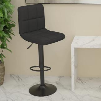 vidaXL Barhocker Schwarz Stoff 334278