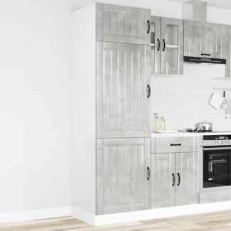 vidaXL Küchenschrank Lucca Betongrau Holzwerkstoff 853871