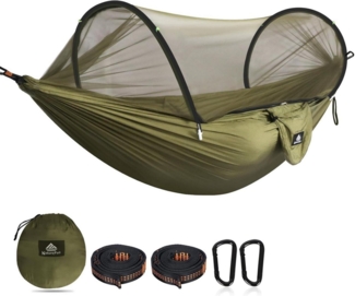 LuxusKollektion Campingstuhl Ultraleichte Reise-Hängematte mit Moskitonetz 300 kg