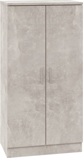 vidaXL Schuhschrank Betongrau 55x35x108 cm Holzwerkstoff 342666