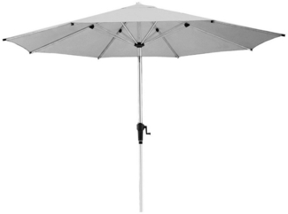 anndora-sonnenschirm Marktschirm 3,5 Meter rund mit Kurbelsystem, Kurbelsystem zum Öffnen - UV beständiger, wasserabweisender Stoff