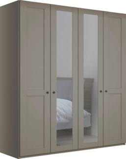 WIEMANN Drehtürenschrank Göteborg, mit 95° Öffnungswinkel, Made in Germany inkl. Spiegel und Türendämpfung, moderner Landhausstil