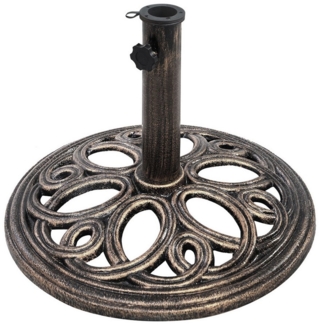 KOMFOTTEU Schirmständer Regenschirmständer, Bronzefarbe,Eisen