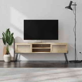Decortie TV-Schrank Naive Moderner TV-Schrank Multimedia-Center,35,6 x 140 x 50,7 cm