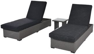 CLEMENTO Ascot Loungeliegen Aluminium/Olefin inkl.