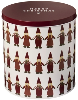 Ib Laursen - Gebäckdose Plätzchendose Weihnachtsgebäckdose Wichtel Rund 32975-00