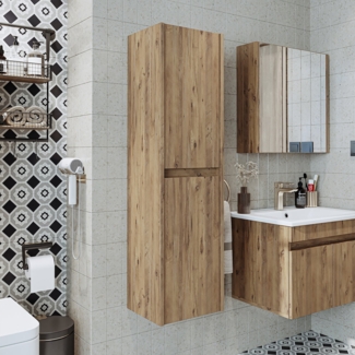 Roomart, Badezimmermöbel, Hochschrank, 35 cm breit, Badregal