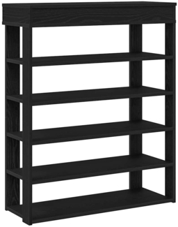 vidaXL Schuhregal Schwarz 80x30x98 cm Holzwerkstoff 859933