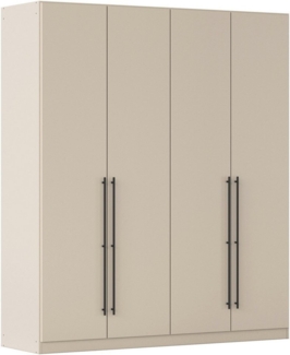 rauch Kleiderschrank Drehtürenschrank Schrank Garderobe Wäscheschrank Schlafzimmer AVOLA (in 3 verschiedenen Ausstattungen BASIC/CLASSIC/PREMIUM) mit hochwertigen Stangengriffen in Schwarz aus Metall MADE IN GERMANY