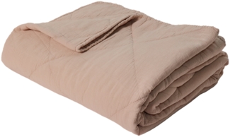 Decke Überwurf 100% Baumwolle 140 x 200 cm Skandinavisch Rosa2
