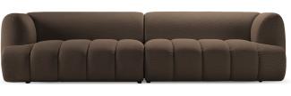 Micadoni Modulares Sofa Harry 4-Sitzer 3D-Stoff Braun