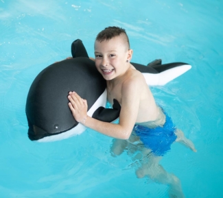 Westmann Stoff Schwimmtier Delfin | Grau |
