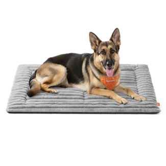 Feandrea Hundedecke, XXL, 120 x 75 cm, Haustierdecke für Hunde, Katzen, Hundesofa maschinenwaschbar, Hundesofa-Schutzdecke, taubengrau