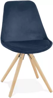 Kokoon Design Stuhl Jones Blau und Natur