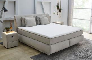 Jockenhöfer Boxspringbett Carla Max beige, 160x200 cm