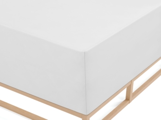 biberna Jersey-Elastic-Boxspring-Spannbetttuch 0077640, weiß, 1x 140x200 cm - 160x220 cm