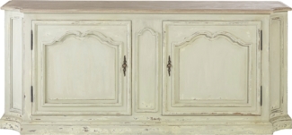 Signature Sideboard aus patiniertem Massivkiefernholz L195 cm - JOSEPHINE - Helles Holz