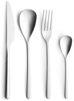 Comas Besteck-Set Canada Vintage 24-tlg, Tafelbesteck, Edelstahl, Silberfarben, 1228