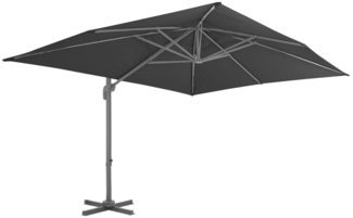 vidaXL Ampelschirm mit Aluminium-Mast 4x3 cm Schwarz 47001