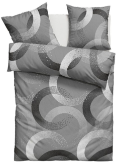 OTTO home Bettwäsche Balisa, Linon, 2 teilig, ab Größe 135x200 cm, aus 100% Baumwolle, Bettwäsche mit Kreisen