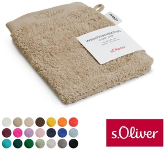 s.Oliver Waschhandschuh s.Oliver, Premium Qualität, 600 gr/m², auch als Sets erhältlich, Walkfrottier (1-St), große Farbauswahl, auch als Duschtuch, Handtuch, Gästetuch