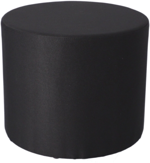 Pouf Rondo, Schwarz, 50 x 50 x 42 cm