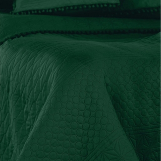 texpot Tagesdecke Wohndecke Pompons und Steppung Wendefunktion