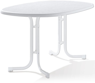 Klapptisch >152/W< in weiß - 140 x 72 x 90 (BxHxT)