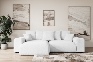 ALTDECOR Ecksofa ESKAR-L, Couch mit Schlaffunktion, Wohnzimmer - Wohnlandschaft, Corner Sofa Bett Eckcouch Couch L-Form Schlafcouch Ausziehbar
