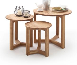 Couchtisch 3er Set Asteiche massiv