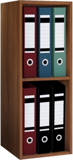 VCM Büroregal & Bücherregal Offas 916747 Kern-Nussbaum H. 72 x B. 34 x T. 30 cm