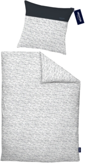 Hechter Paris Bettwäsche Renforce 0041307 QUERSTRICHE, marine, 1x 135x200 cm + 1x 80x80 cm