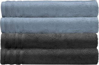 Kleine Wolke Handtuch Royal, Frottier (Set, 4-St), Uni Farben, mit Bordüre, weich, auch als Set erhältlich