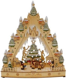 HTI-Living Schwibbogen LED Schwibbogen Lichterspitze Weihnachtsbaum (1-tlg), Weihnachtsdekoration batteriebetrieben