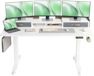 Elektrischer Höhenverstellbarer Schreibtisch 140x60 cm mit