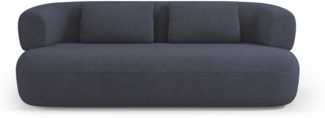 Micadoni Sofa Jenny 3-Sitzer Boucle Dunkelblau