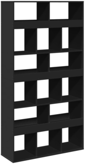 vidaXL Raumteiler Schwarz 100x33x187,5 cm Holzwerkstoff 3309538