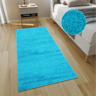 Tapiso Hochflor-Läufer DELHI, rechteckig, Höhe: 30 mm, Langflor Shaggy Modern Design Flauschig Wohnzimmer Schlafzimmer