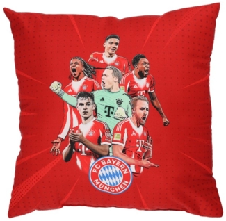 FC Bayern München Kopfkissen FC Bayern München I Kissen Player 2025-26 40x40 cm I Rot I 40x40 cm
