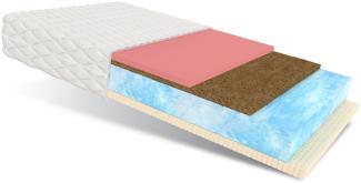 Matratze ERGO 180x200 Kaltschaum Kokos Latex Visco Bio Foam Schaum Klimafaser H2 H4 22 cm JERSEY