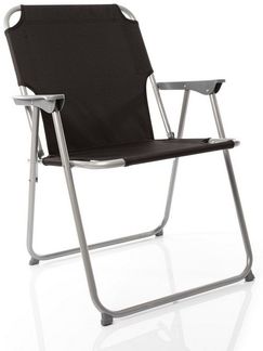 BigDean 2X Klappstuhl Faltstuhl Campingstuhl Angelstuhl schwarz robust klappbar bis 120kg belastbar klassischer Klappstuhl Gartenstuhl für Garten & Camping - Campingstuhl faltbar