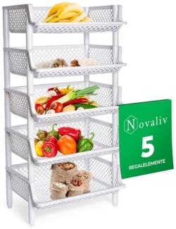 Novaliv Regal -, 5-tlg, 5x Steckregal Kunststoff