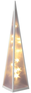 Spetebo LED Dekoobjekt LED Lichter Pyramide 20 LED - Leucht Kegel Stern, An / Aus, LED, warm weiss, nur für den Innenbereich geeignet