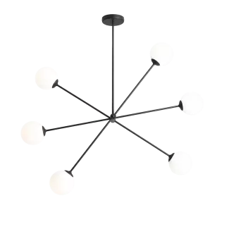 Deckenleuchte OHIO 6B Schwarz 120 cm