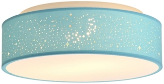 Zedelmaier Lampenschirm Deckenlampe Deckenleuchte mit Stoff-Lampenschirm, Wohnzimmerlampe Schlafzimmer Kinderzimmer Flur Lampe