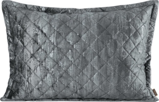 Eurofirany Kissenbezug BLINK43, Zierkissenhülle 45x45 cm oder 50x70 cm gesteppt mit silbernem Dekor