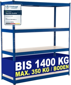 CLP Lagerregal 160x60x180 cm,blau